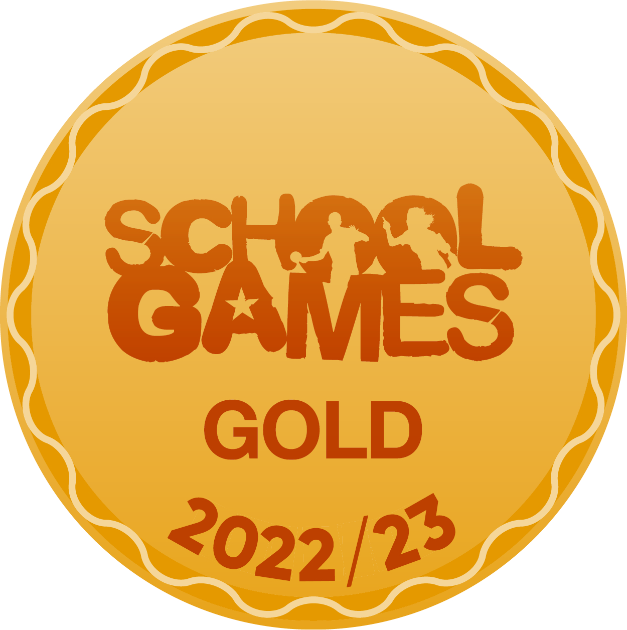 School Games Gold Award Logo 2021 22